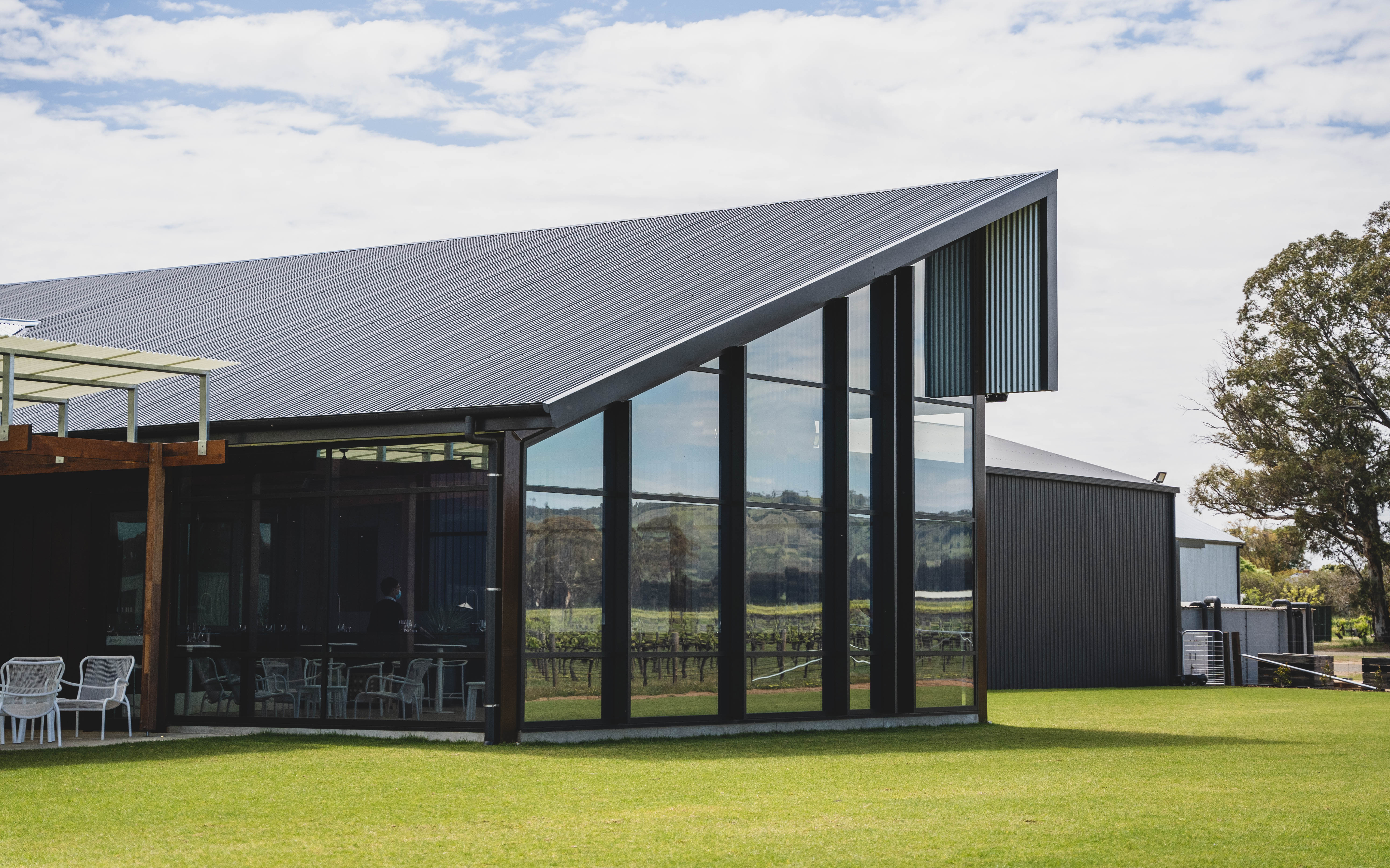 View of tasting room from outside 